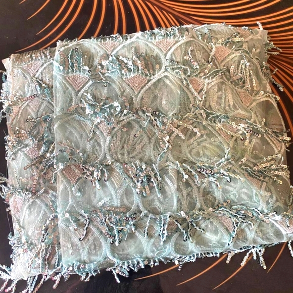 Bollywood inspired janhvi kapoor beautiful sequin saree - Picture 5 of 9